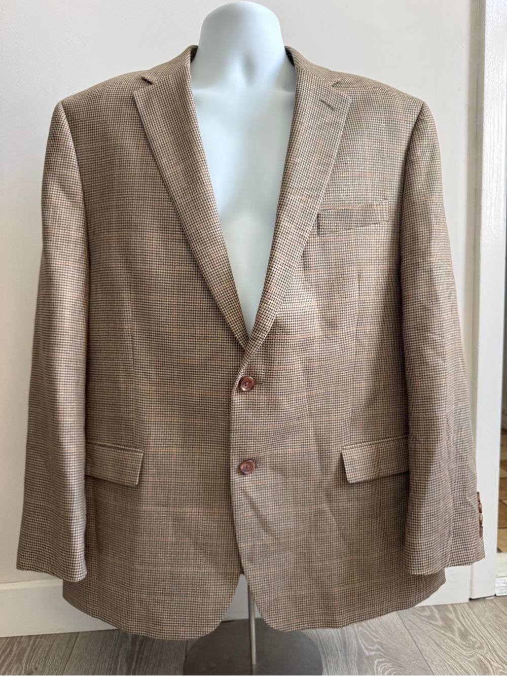 Lauren Ralph Lauren Tan Glen Plaid Sport Coat